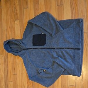 NWOT Men's Jack's Dyno Zip-Up Fleece Jacket. Hooded, XL & Heather Charcoal